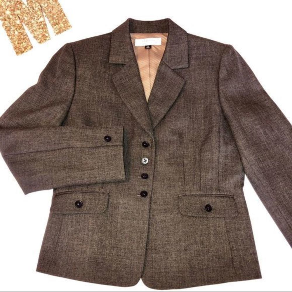 Tahari Vintage Brown Blazer